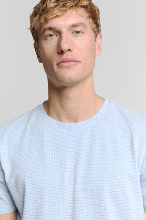 NO-EXCESS t-shirt crewneck solid relief knit